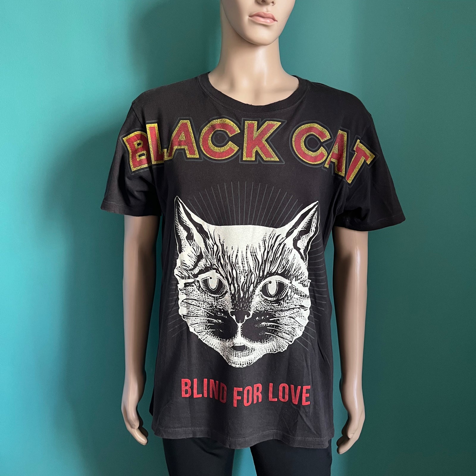 GUCCI Black Cat Print T Shirt ClosetQueen Nadine Lendi