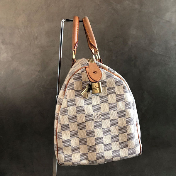 LOUIS VUITTON Speedy 30 Damier Azur